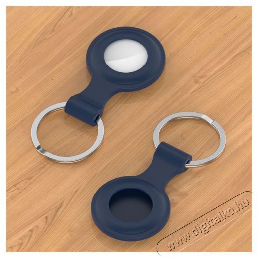 HAFFNER FN0199 Apple AirTag tengerkék szilikon védőtokos kulcstartó Egyéb - Nem forgalmazzuk ! - 398783