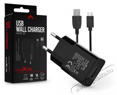 HAFFNER TF-0124 1A microUSB fekete hálózati töltő Mobil / Kommunikáció / Smart - Mobiltelefon kiegészítő / tok - Hálózati-, autós töltő - 394038