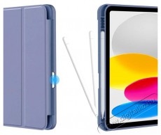 HAFFNER FN0482 Apple iPad 10.9 (2022) kék tablet tok Apple Pencil tartóval Mobil / Kommunikáció / Smart - Tablet / E-book kiegészítő, tok - Tablet tok - 411701