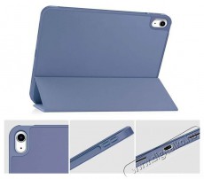 HAFFNER FN0482 Apple iPad 10.9 (2022) kék tablet tok Apple Pencil tartóval Mobil / Kommunikáció / Smart - Tablet / E-book kiegészítő, tok - Tablet tok - 411701