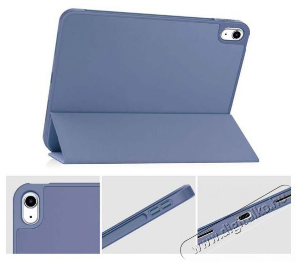 HAFFNER FN0482 Apple iPad 10.9 (2022) kék tablet tok Apple Pencil tartóval Mobil / Kommunikáció / Smart - Tablet / E-book kiegészítő, tok - Tablet tok - 411701