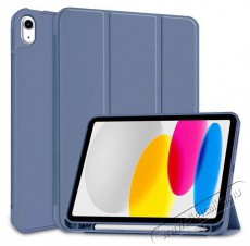 HAFFNER FN0482 Apple iPad 10.9 (2022) kék tablet tok Apple Pencil tartóval Mobil / Kommunikáció / Smart - Tablet / E-book kiegészítő, tok - Tablet tok - 411701