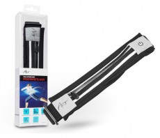 HAFFNER PT-6095 Art LED fekete világító sport övtáska Mobil / Kommunikáció / Smart - Mobiltelefon kiegészítő / tok - Övtáska / karpánt futáshoz - 434359