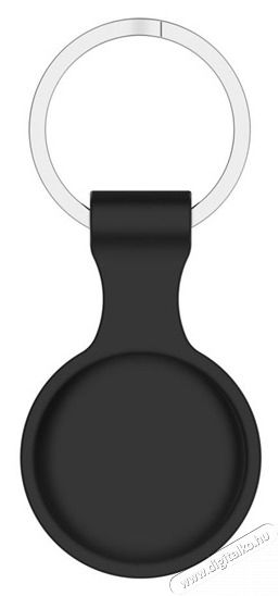 HAFFNER FN0197 Apple AirTag fekete szilikon védőtokos kulcstartó Egyéb - Nem forgalmazzuk ! - 436683