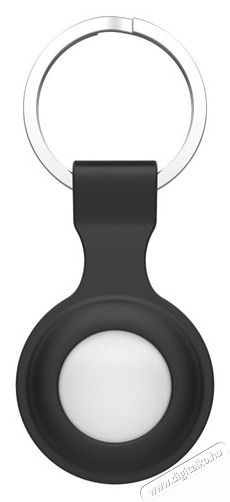 HAFFNER FN0197 Apple AirTag fekete szilikon védőtokos kulcstartó Egyéb - Nem forgalmazzuk ! - 436683