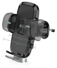 HAFFNER FN0470 V3 univerzális fekete szellőzőrácsba illeszthető telefon tartó Autóhifi / Autó felszerelés - Autós / autóhifi kiegészítő - Egyéb autós kiegészítő - 458750