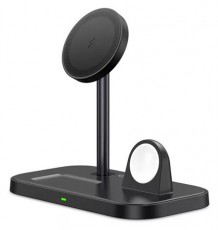 HAFFNER FN0486 A22 3in1 univerzális 15W Qi fekete vezeték nélküli töltőállomás Akkuk és töltők - Li-ion akkumulátor és töltő (utángyártott) - Töltő - 462316