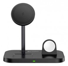 HAFFNER FN0486 A22 3in1 univerzális 15W Qi fekete vezeték nélküli töltőállomás Akkuk és töltők - Li-ion akkumulátor és töltő (utángyártott) - Töltő - 462316
