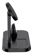 HAFFNER FN0486 A22 3in1 univerzális 15W Qi fekete vezeték nélküli töltőállomás Akkuk és töltők - Li-ion akkumulátor és töltő (utángyártott) - Töltő - 462316