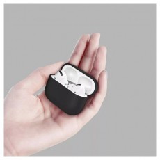 HAFFNER FN0513 Apple AirPods Pro 1/2 fülhallgatóhoz fekete szilikon védőtok Audio-Video / Hifi / Multimédia - Fül és Fejhallgatók - Fülhallgató kiegészítő - 463022