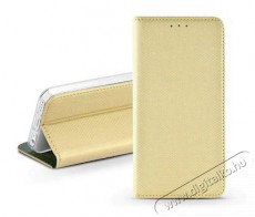 HAFFNER PT-5845 iPhone 12/12 Pro arany bőr oldalra nyíló tok Mobil / Kommunikáció / Smart - Mobiltelefon kiegészítő / tok - Tok / hátlap - 477468
