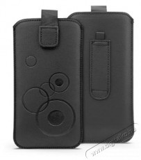 HAFFNER PT-6663 Deco iPhone 12/12 Pro/Galaxy Xcover 5/S21 5G fekete műbőr tok Mobil / Kommunikáció / Smart - Mobiltelefon kiegészítő / tok - Tok / hátlap - 477225