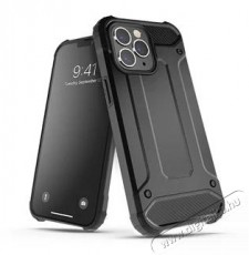 HAFFNER PT-6455 iPhone 14 Pro Max ütésálló fekete műanyag hátlap Mobil / Kommunikáció / Smart - Mobiltelefon kiegészítő / tok - Tok / hátlap - 477503