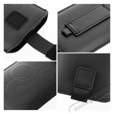 HAFFNER PT-6664 Deco iPhone 13/13 Pro fekete műbőr tok Mobil / Kommunikáció / Smart - Mobiltelefon kiegészítő / tok - Tok / hátlap - 477226
