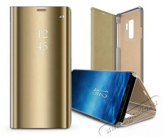 HAFFNER TF-0234 Galaxy A54 5G Clear view arany oldalra nyíló tok Mobil / Kommunikáció / Smart - Mobiltelefon kiegészítő / tok - Tok / hátlap - 477837