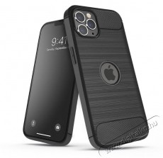 HAFFNER PT-6527 iPhone 14 Pro Max fekete szilikon hátlap Mobil / Kommunikáció / Smart - Mobiltelefon kiegészítő / tok - Tok / hátlap - 477413