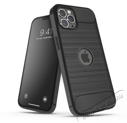 HAFFNER PT-6527 iPhone 14 Pro Max fekete szilikon hátlap Mobil / Kommunikáció / Smart - Mobiltelefon kiegészítő / tok - Tok / hátlap - 477413
