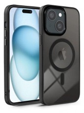 HAFFNER PT-6835 Apple iPhone 15 Plus Edge Mag Cover fekete/átlátszó szilikon hátlap Mobil / Kommunikáció / Smart - Mobiltelefon kiegészítő / tok - Tok / hátlap - 508864