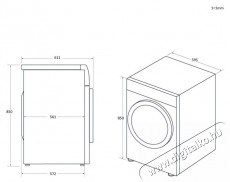 Haier HWD100-BD14397US Mosó-szárítógép Háztartás / Otthon / Kültér - Mosógép / szárítógép - Mosó-szárítógép - 500635