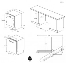 Haier XI 6C4S3FSB Beépíthető Mosogatógép Konyhai termékek - Mosogatógép - Normál (60cm) beépíthető mosogatógép - 500617