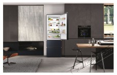 Haier HTW7720ENMB Francia ajtós hűtőszekrény Konyhai termékek - Hűtő, fagyasztó (szabadonálló) - Alulfagyasztós kombinált hűtő - 501328