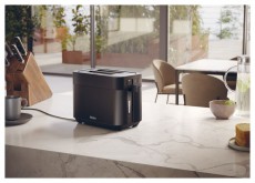 Haier HTO5A3 011 fekete 2 szeletes kenyérpirító Konyhai termékek - Konyhai kisgép (sütés / főzés / hűtés / ételkészítés) - Kenyérpirító - 502367