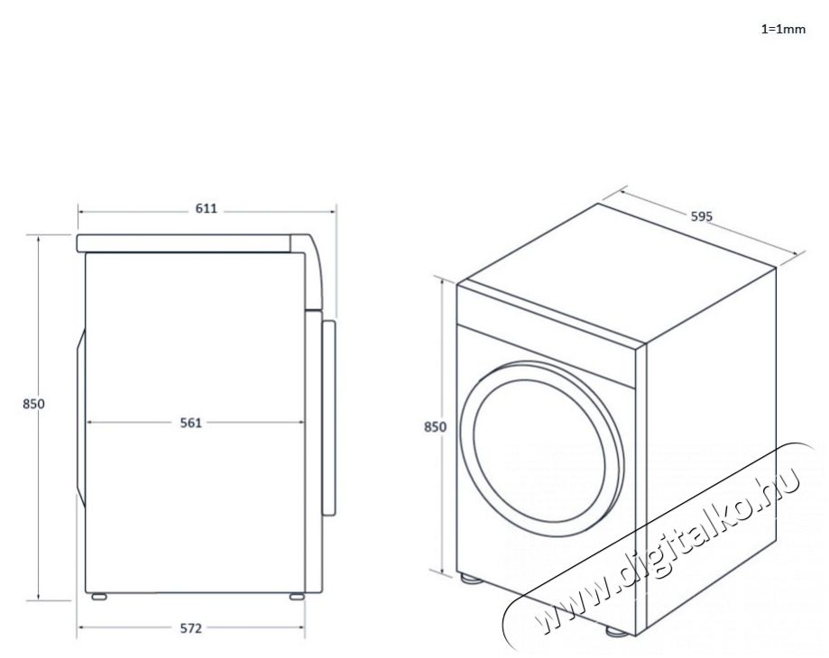 Haier HW100-BD14397U1S el&ouml;lt&ouml;ltős mos&oacute;g&eacute;p H&aacute;ztart&aacute;s / Otthon / K&uuml;lt&eacute;r - Mos&oacute;g&eacute;p / sz&aacute;r&iacute;t&oacute;g&eacute;p - El&ouml;lt&ouml;ltős norm&aacute;l (60cm-ig) mos&oacute;g&eacute;p - 502592