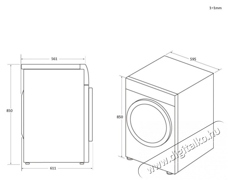 Haier HW100-BD14397U1S el&ouml;lt&ouml;ltős mos&oacute;g&eacute;p H&aacute;ztart&aacute;s / Otthon / K&uuml;lt&eacute;r - Mos&oacute;g&eacute;p / sz&aacute;r&iacute;t&oacute;g&eacute;p - El&ouml;lt&ouml;ltős norm&aacute;l (60cm-ig) mos&oacute;g&eacute;p - 502592