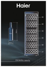 Haier HWS236GDGU1 borhűtő Konyhai termékek - Hűtő, fagyasztó (szabadonálló) - Borhűtő - 502762