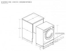 Haier HWQ90B416FWBB-S Series 4 Háztartás / Otthon / Kültér - Mosógép / szárítógép - Elöltöltős mosógép (beépíthető) - 504459
