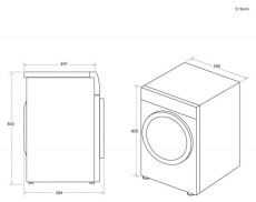 Haier HW90-B14979EU1-S elöltöltős mosógép, keskeny, 9 kg, 1400 fordulat Háztartás / Otthon / Kültér - Mosógép / szárítógép - Elöltöltős keskeny (45cm-ig) mosógép - 505551