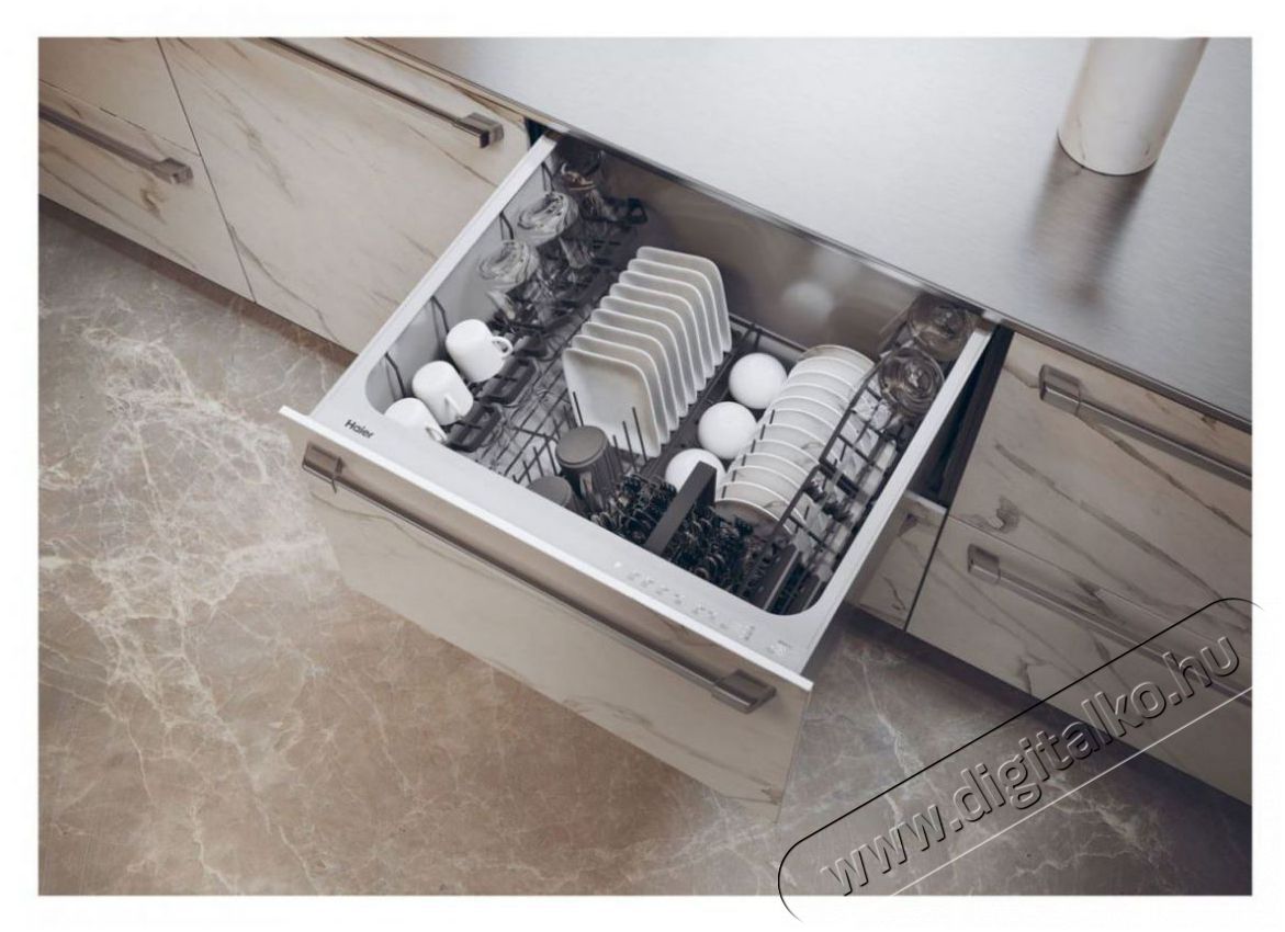 Haier XDD 66E5LS Konyhai term&eacute;kek - Mosogat&oacute;g&eacute;p - Norm&aacute;l (60cm) be&eacute;p&iacute;thető mosogat&oacute;g&eacute;p - 509271