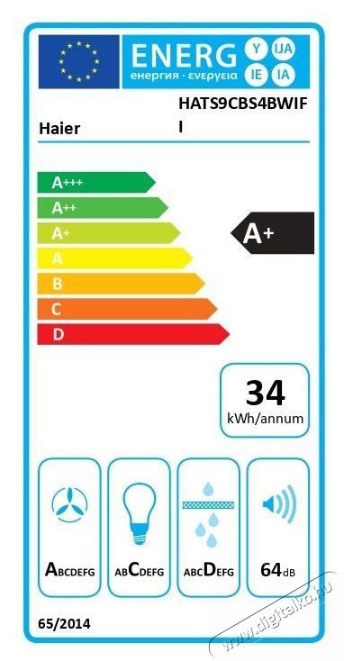 Haier HATS9CBS4BWIFI ID-Link Konyhai term&eacute;kek - P&aacute;raelsz&iacute;v&oacute; - K&uuml;rtős - 509717