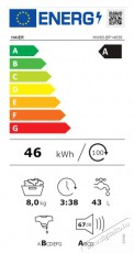 Haier HW80-BP14939-S elöltöltős mosógép-Értékcsökkent Háztartás / Otthon / Kültér - Mosógép / szárítógép - Elöltöltős normál (60cm-ig) mosógép - 529146