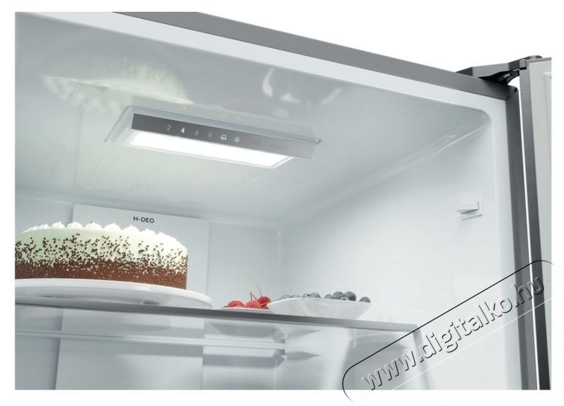 Haier HTR3518ENMX hűtőszekr&eacute;ny, 3 ajt&oacute;s, 303 liter Konyhai term&eacute;kek - Hűtő, fagyaszt&oacute; (szabadon&aacute;ll&oacute;) - Alulfagyaszt&oacute;s kombin&aacute;lt hűtő - 531495