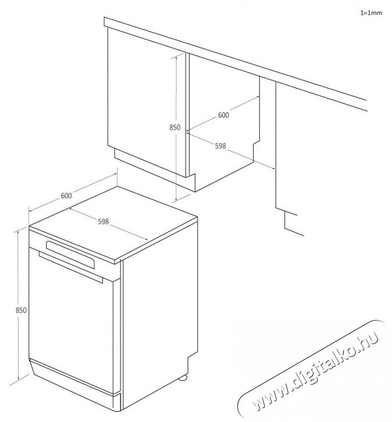 Haier XS 6B0M3PDX be&eacute;p&iacute;thető mosogat&oacute;g&eacute;p, 16 szett, 10 program Konyhai term&eacute;kek - Mosogat&oacute;g&eacute;p - Norm&aacute;l (60cm) be&eacute;p&iacute;thető mosogat&oacute;g&eacute;p - 533396