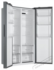 Haier HSR3918ENPG Side by Side hűtőszekr&eacute;ny, 528l, M:177 cm, Total No Frost, Multi air flow, Motor Inverter, LED kijelző, Super Cooling, Super Freezing, E energiaoszt&aacute;ly, Ez&uuml;st Konyhai term&eacute;kek - Hűtő, fagyaszt&oacute; (szabadon&aacute;ll&oacute;) - Amerikai t&iacute;pus&uacute; Side By Side hűtő - 535227