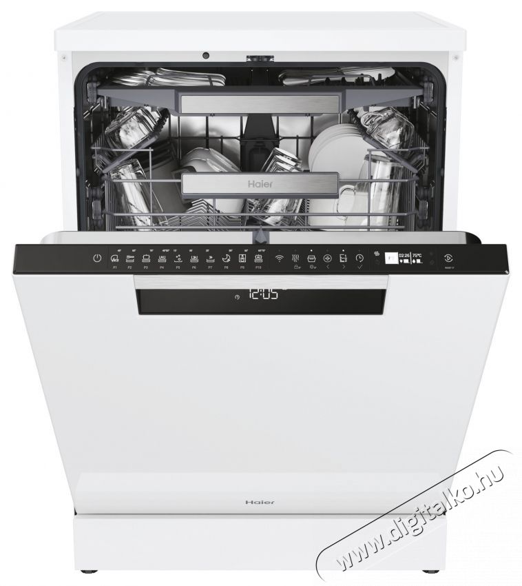 Haier XF 5C4M1X, Mosogat&oacute;g&eacute;p, 60 cm, Feh&eacute;r Konyhai term&eacute;kek - Mosogat&oacute;g&eacute;p - Norm&aacute;l (60cm) szabadon&aacute;ll&oacute; mosogat&oacute;g&eacute;p - 535223