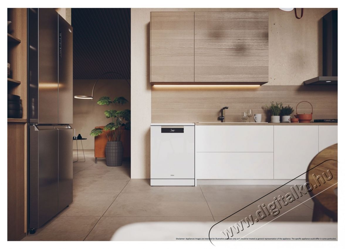 Haier XF 5C4M1X, Mosogat&oacute;g&eacute;p, 60 cm, Feh&eacute;r Konyhai term&eacute;kek - Mosogat&oacute;g&eacute;p - Norm&aacute;l (60cm) szabadon&aacute;ll&oacute; mosogat&oacute;g&eacute;p - 535223