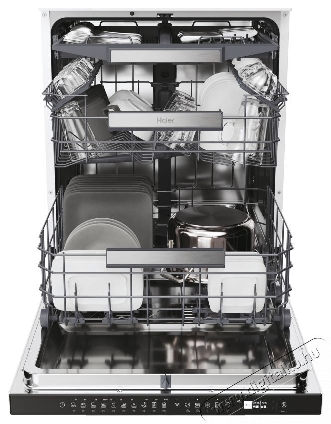 Haier XF 5C4M1X, Mosogat&oacute;g&eacute;p, 60 cm, Feh&eacute;r Konyhai term&eacute;kek - Mosogat&oacute;g&eacute;p - Norm&aacute;l (60cm) szabadon&aacute;ll&oacute; mosogat&oacute;g&eacute;p - 535223