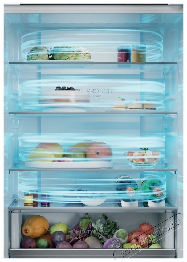 Haier HBQW5719E ID TITANIUM 2 be&eacute;p&iacute;thető hűtő Konyhai term&eacute;kek - Hűtő, fagyaszt&oacute; (be&eacute;p&iacute;thető) - Alulfagyaszt&oacute;s kombin&aacute;lt hűtő - 535229