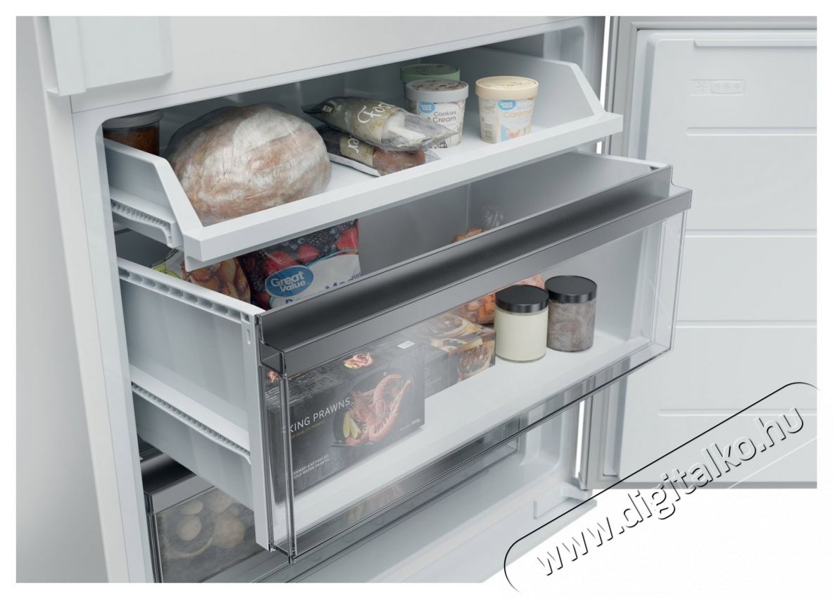 Haier HBQW5719E ID TITANIUM 2 be&eacute;p&iacute;thető hűtő Konyhai term&eacute;kek - Hűtő, fagyaszt&oacute; (be&eacute;p&iacute;thető) - Alulfagyaszt&oacute;s kombin&aacute;lt hűtő - 535229