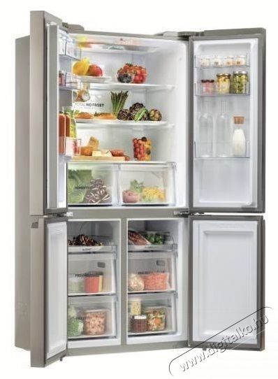 Haier HCR5919ENMM n&eacute;gyajt&oacute;s hűtőszekr&eacute;ny, 643 liter, New Platinum Inox Konyhai term&eacute;kek - Hűtő, fagyaszt&oacute; (szabadon&aacute;ll&oacute;) - Amerikai t&iacute;pus&uacute; Side By Side hűtő - 530972