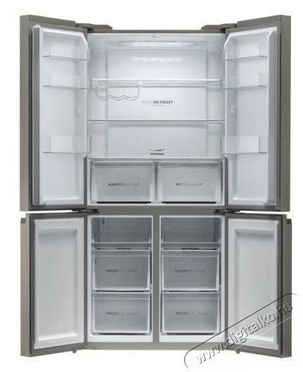 Haier HCR5919ENMM n&eacute;gyajt&oacute;s hűtőszekr&eacute;ny, 643 liter, New Platinum Inox Konyhai term&eacute;kek - Hűtő, fagyaszt&oacute; (szabadon&aacute;ll&oacute;) - Amerikai t&iacute;pus&uacute; Side By Side hűtő - 530972