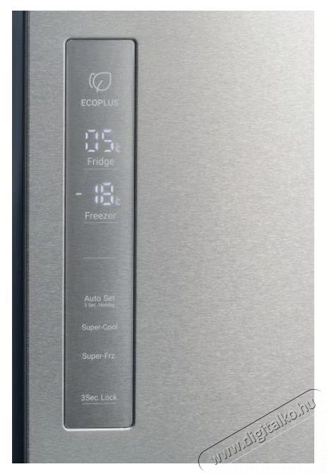 Haier HCR5919ENMM n&eacute;gyajt&oacute;s hűtőszekr&eacute;ny, 643 liter, New Platinum Inox Konyhai term&eacute;kek - Hűtő, fagyaszt&oacute; (szabadon&aacute;ll&oacute;) - Amerikai t&iacute;pus&uacute; Side By Side hűtő - 530972