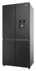 Haier HCR7818DWPT n&eacute;gyajt&oacute;s hűtőszekr&eacute;ny, 467 liter, v&iacute;zadagol&oacute;s, fekete Konyhai term&eacute;kek - Hűtő, fagyaszt&oacute; (szabadon&aacute;ll&oacute;) - Amerikai t&iacute;pus&uacute; Side By Side hűtő - 530973