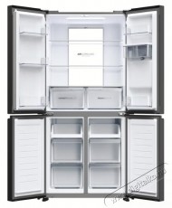 Haier HCR7818DWPT n&eacute;gyajt&oacute;s hűtőszekr&eacute;ny, 467 liter, v&iacute;zadagol&oacute;s, fekete Konyhai term&eacute;kek - Hűtő, fagyaszt&oacute; (szabadon&aacute;ll&oacute;) - Amerikai t&iacute;pus&uacute; Side By Side hűtő - 530973