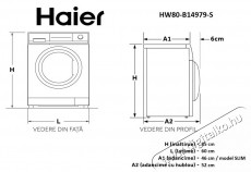 Haier HW80-B14979-S Keskeny mos&oacute;g&eacute;p, 8 kg, 1400 rpm, Direct Motion Motor, Steam, Touch Control, A energiaoszt&aacute;ly, Feh&eacute;r H&aacute;ztart&aacute;s / Otthon / K&uuml;lt&eacute;r - Mos&oacute;g&eacute;p / sz&aacute;r&iacute;t&oacute;g&eacute;p - El&ouml;lt&ouml;ltős keskeny (45cm-ig) mos&oacute;g&eacute;p - 536739