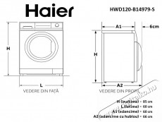 Haier HWD120-B14979-S Mos&oacute;- &eacute;s sz&aacute;r&iacute;t&oacute;g&eacute;p, 12 kg mos&aacute;s, 8 kg sz&aacute;r&iacute;t&aacute;s, 1400 rpm, Direct Motion Motor, LED kijelző, Touch Control, Feh&eacute;r H&aacute;ztart&aacute;s / Otthon / K&uuml;lt&eacute;r - Mos&oacute;g&eacute;p / sz&aacute;r&iacute;t&oacute;g&eacute;p - Mos&oacute;-sz&aacute;r&iacute;t&oacute;g&eacute;p - 536743