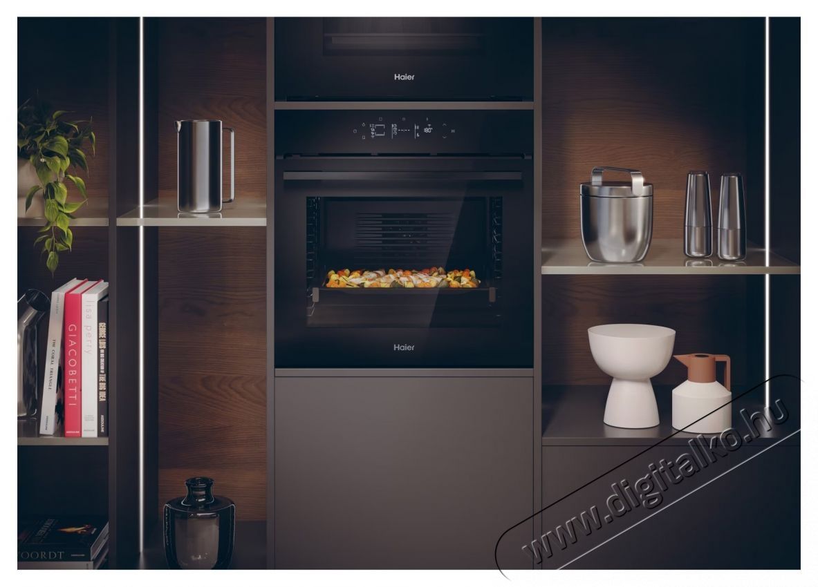 Haier H6 ID46G5HTB Be&eacute;p&iacute;thető s&uuml;tő, Elektromos, 78 l, Wi-Fi, Aqua Activa/Hydro Egyszerű tiszt&iacute;t&aacute;s, Softclose Softopen, Click Clean, A++ energiaoszt&aacute;ly, Fekete Konyhai term&eacute;kek - S&uuml;tő-főzőlap, tűzhely (be&eacute;p&iacute;thető) - S&uuml;tő (be&eacute;p&iacute;thető) - 537847